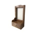 Wooden1 Drawer Compact Decorative Hanging and Standing Mirror - Image 2