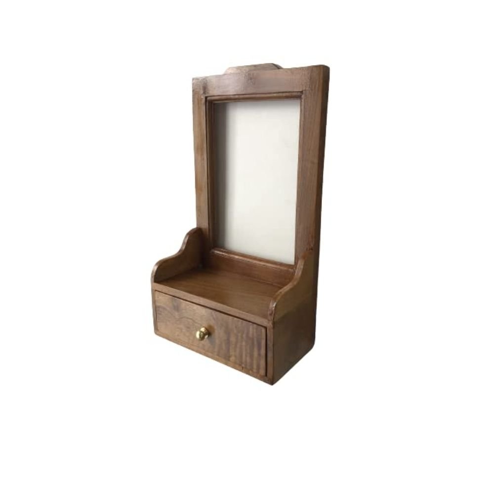 111.jpg Wooden1 Drawer Compact Decorative Hanging and Standing Mirror - Image 2
