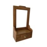 Wooden1 Drawer Compact Decorative Hanging and Standing Mirror - Image 3