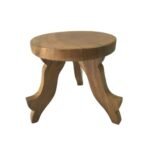 Wooden Low Stool Handmaden for Pooja Chowki Stool