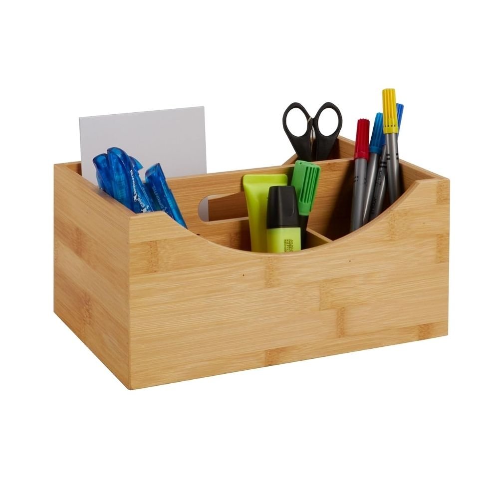 122.jpg Wooden Desk Organizer/Pen stand/Pencil stand - Image 1