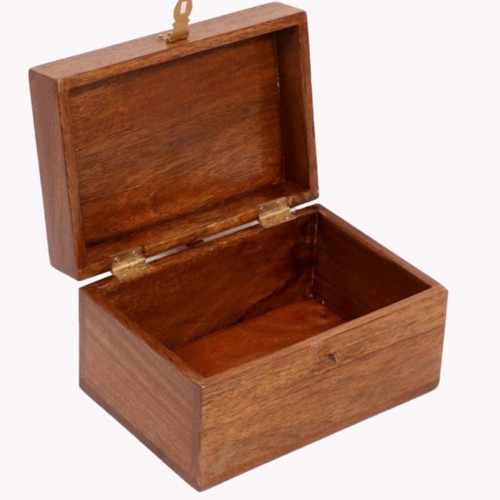 129.jpg Brown Wooden jeweler Box - Image 3