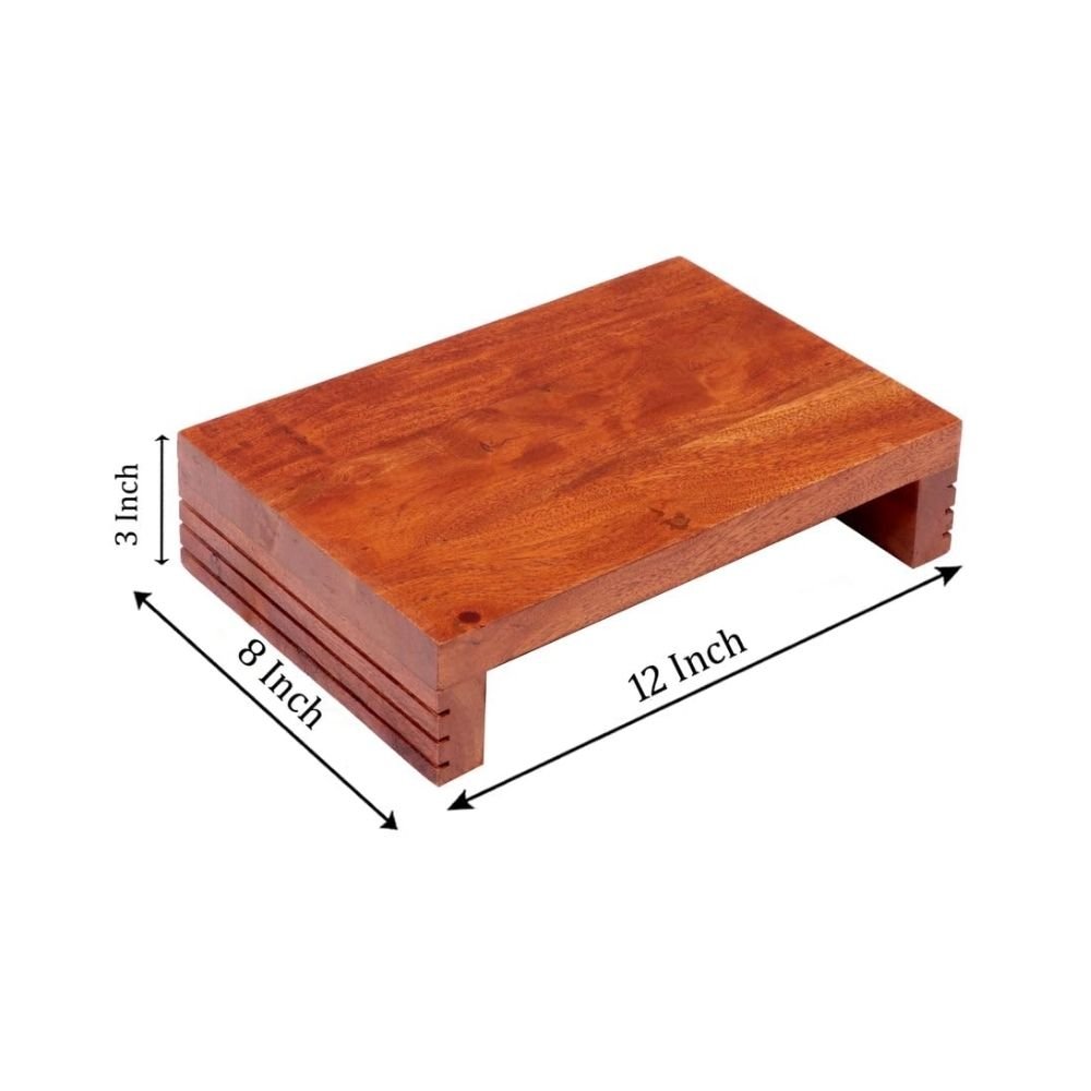 139.jpg Wooden Puja Peeta Chowki Small Stool - Image 3
