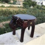 Wooden Elephant Stool for living room