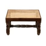 Solid Wooden Intricate Cane Stool - Image 3