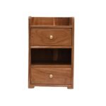 Wooden Organizer 2 Drawer and 2 Slot Desk, Office, Pen pecil Stationary Desktop Pen Organiser