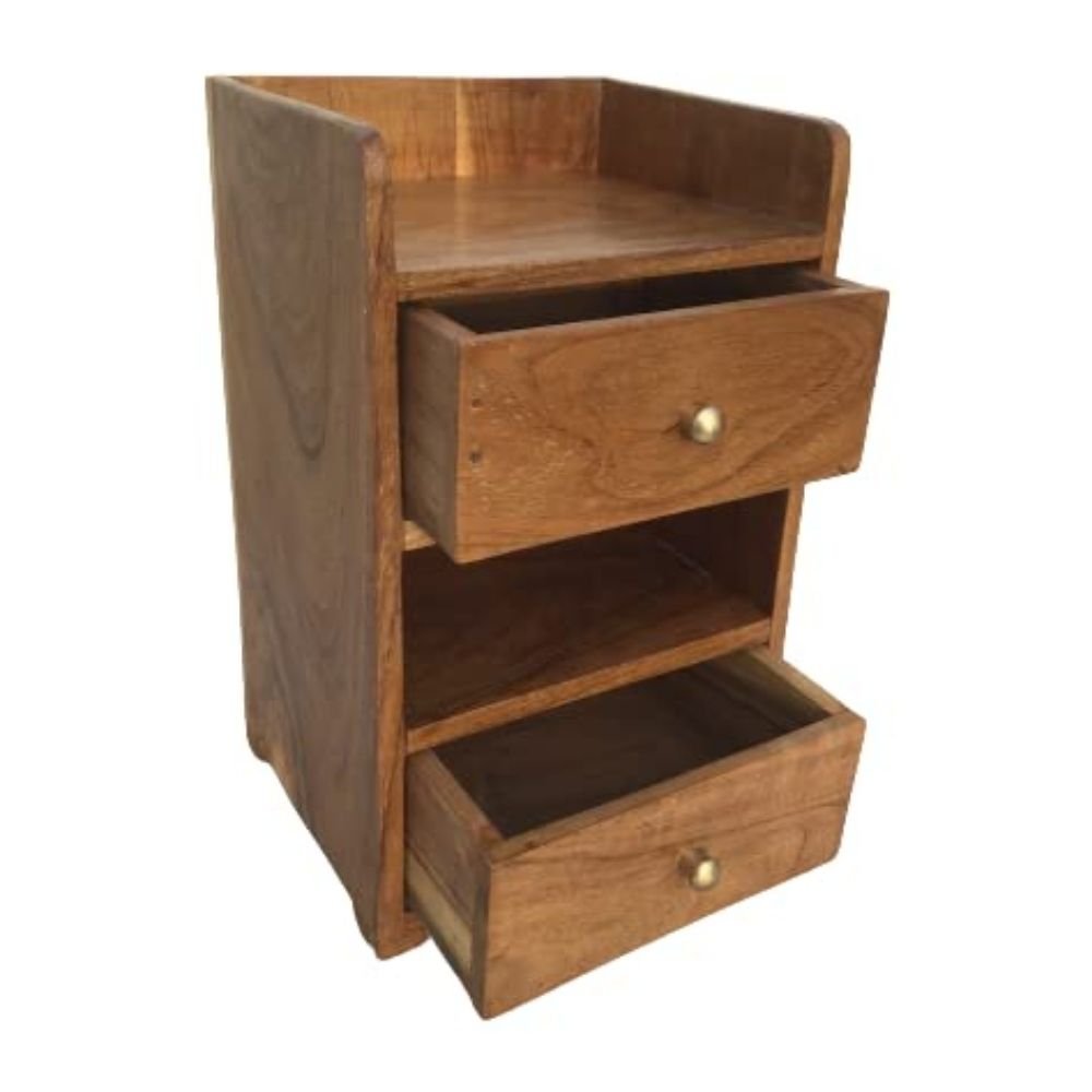 204.jpg Wooden Organizer 2 Drawer and 2 Slot Desk, Office, Pen pecil Stationary Desktop Pen Organiser - Image 3