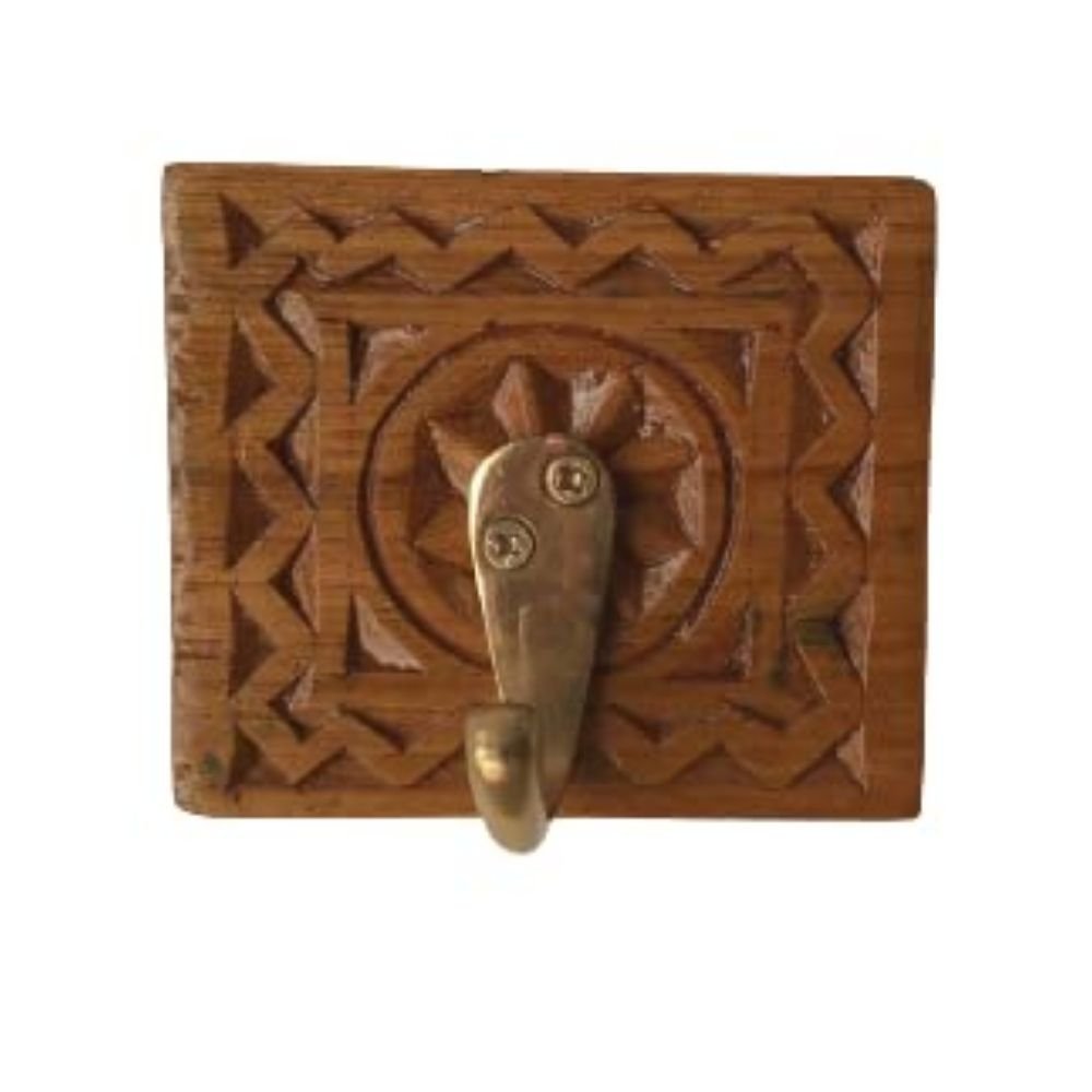 209.jpg Hand Carved Wall Hook - Image 1