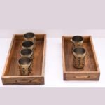 Solid Wood Set of 2 Trays - Image 3