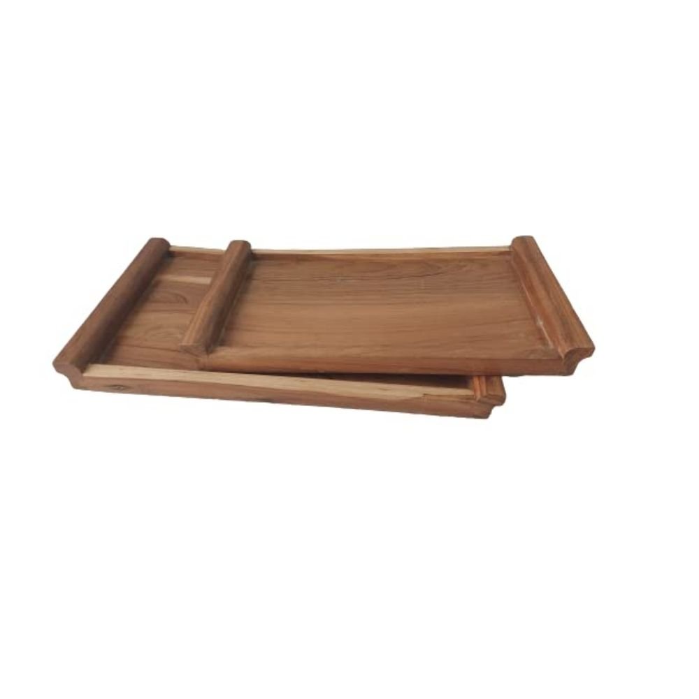 238.jpg Wooden Set of 2 Trays - Image 1