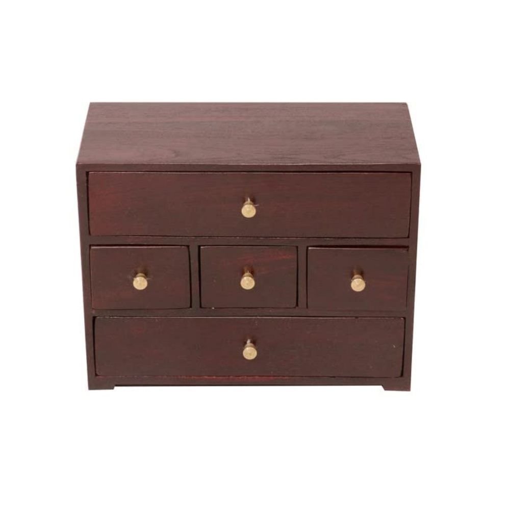 245.jpg 5 Compartments Natural Solid Wood Desk Organizer - Image 1