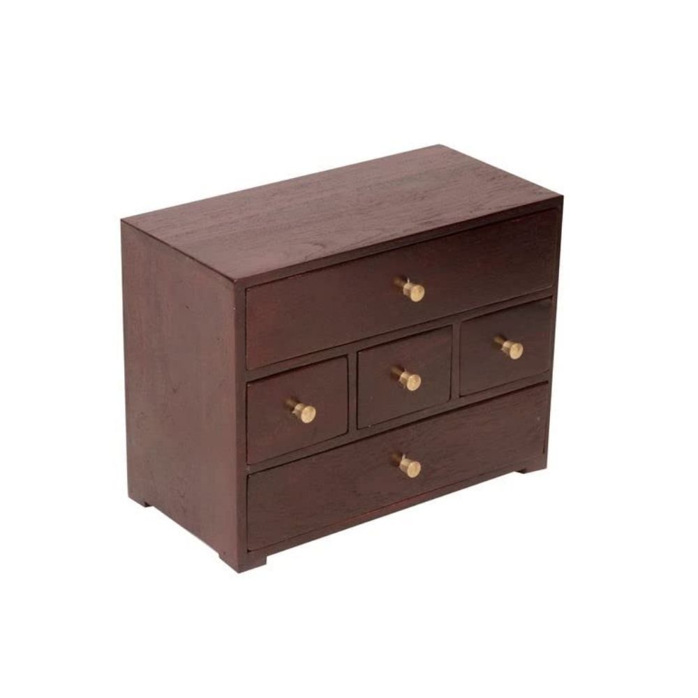 247.jpg 5 Compartments Natural Solid Wood Desk Organizer - Image 3