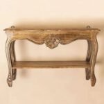 Mini Mango Wood Table Handcrafted Wall Shelf