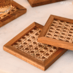 Wood Tray Multi-Functional Serving Tray, Wooden Tray, for Candy Fruit Tea Food(14 * 12 * 2cm) - Image 3