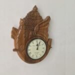 Solid Wooden Ganesh Religious Wall Clock