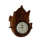 Solid Wooden Ganesh Religious Wall Clock - Image 3