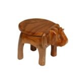 Wooden Elephant Stool, Puja Stool and Planter Stand - Image 2