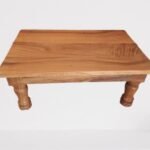 Wooden Spritual Pooja Chowki Stool - Image 2
