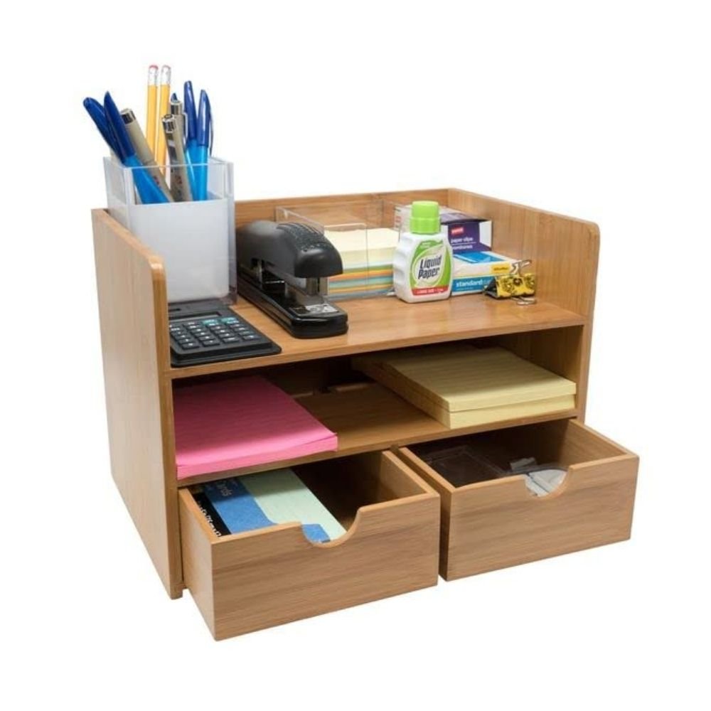 75.jpg Natural Wood Table Organizer - Image 2
