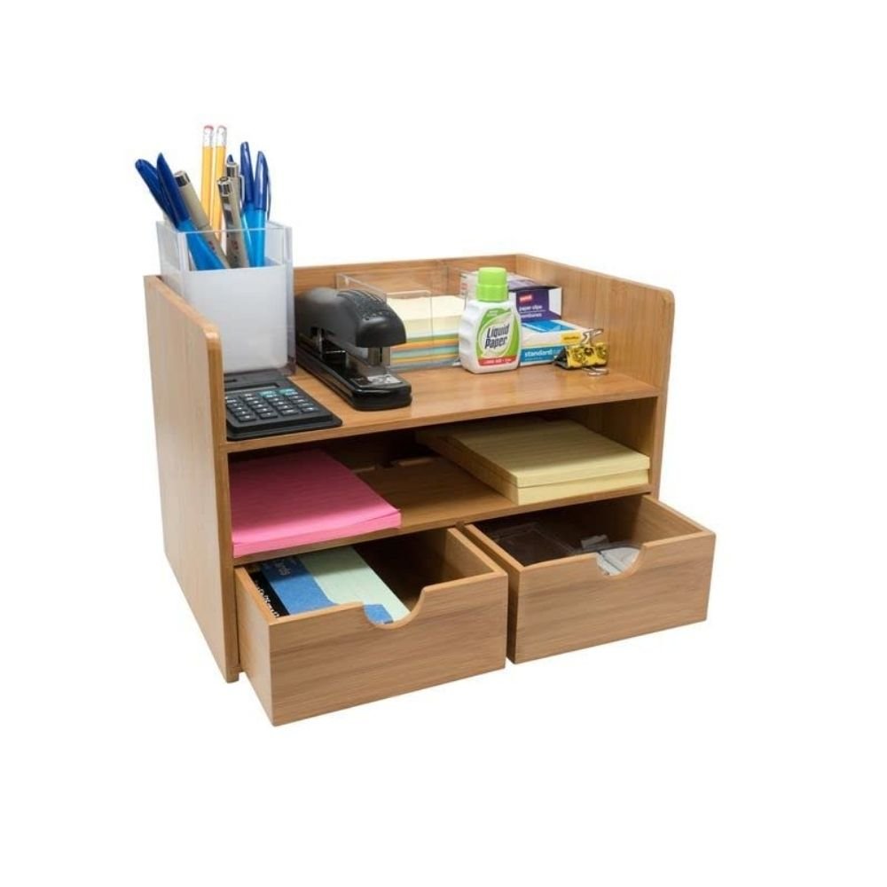 76.jpg Natural Wood Table Organizer - Image 1