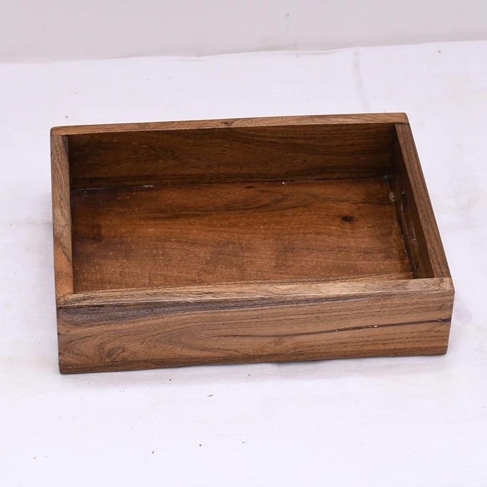 83.jpg Solid Dark Wooden Tray - Image 4