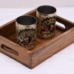 Solid Dark Wooden Tray - Image 3