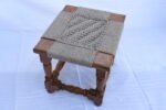 Wooden Handmade Woven Stool