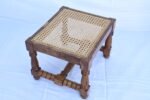 Wooden Handmade Cane Stool - Image 2