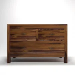 Sheesham Wood Storage Cabinet 3 Drawer - Image 5